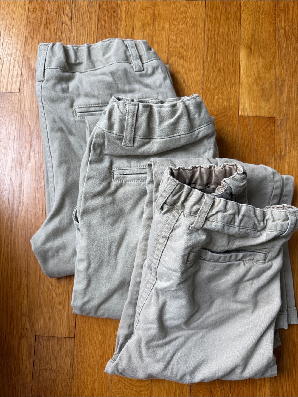Boys Size 12 Straight Leg Khaki Pants Bundle School Uniform Lot of 3